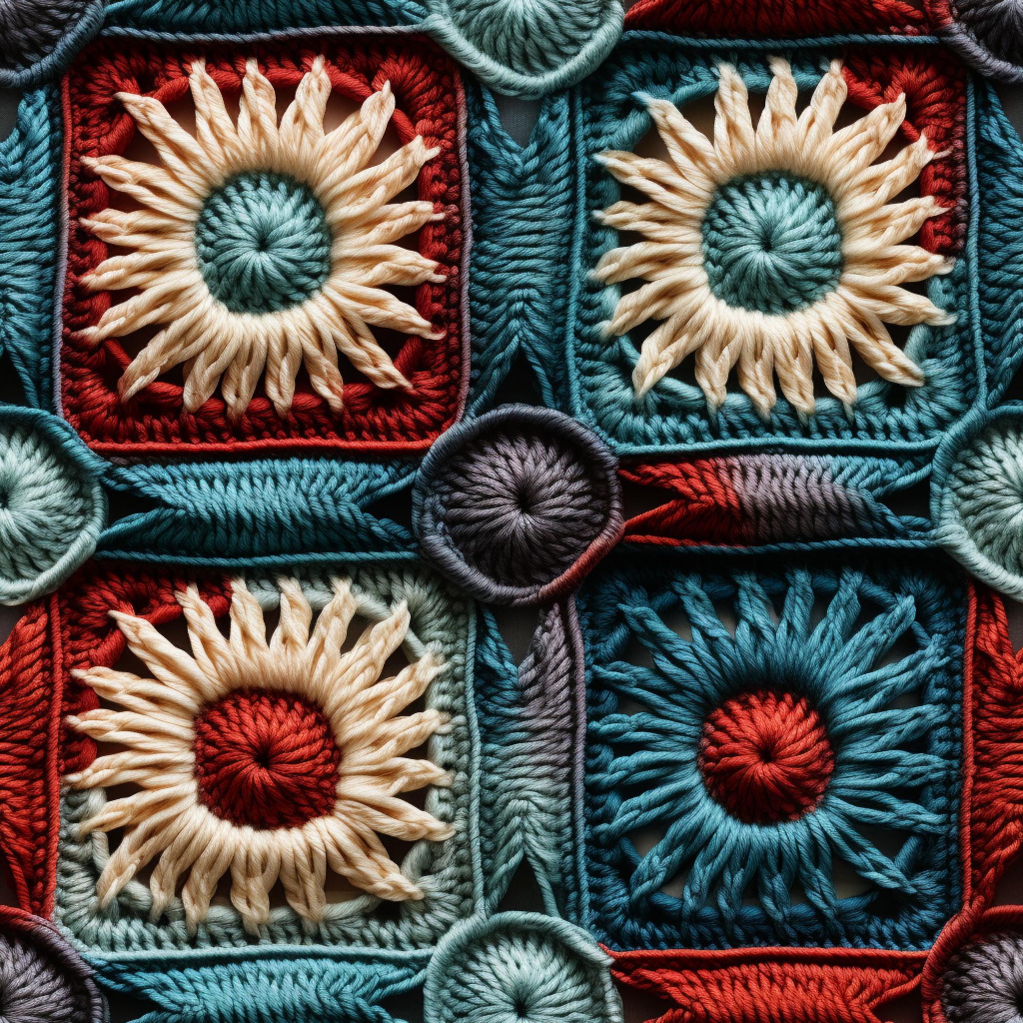 Tasche con ricami geometrici